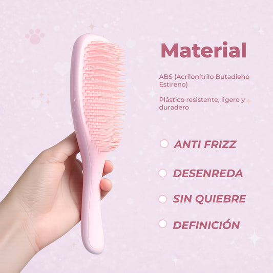 CEPILLO DESENREDANTE CON 2 PINZAS