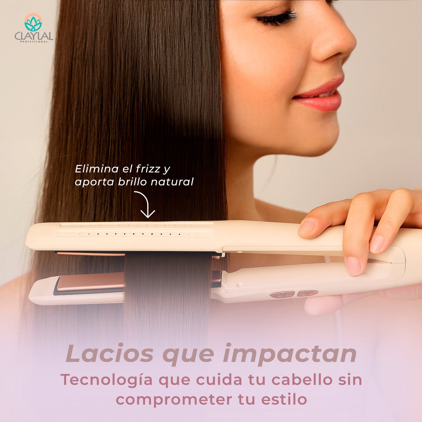 PLANCHA Y RIZADORA 2 EN 1 CLAYLAL