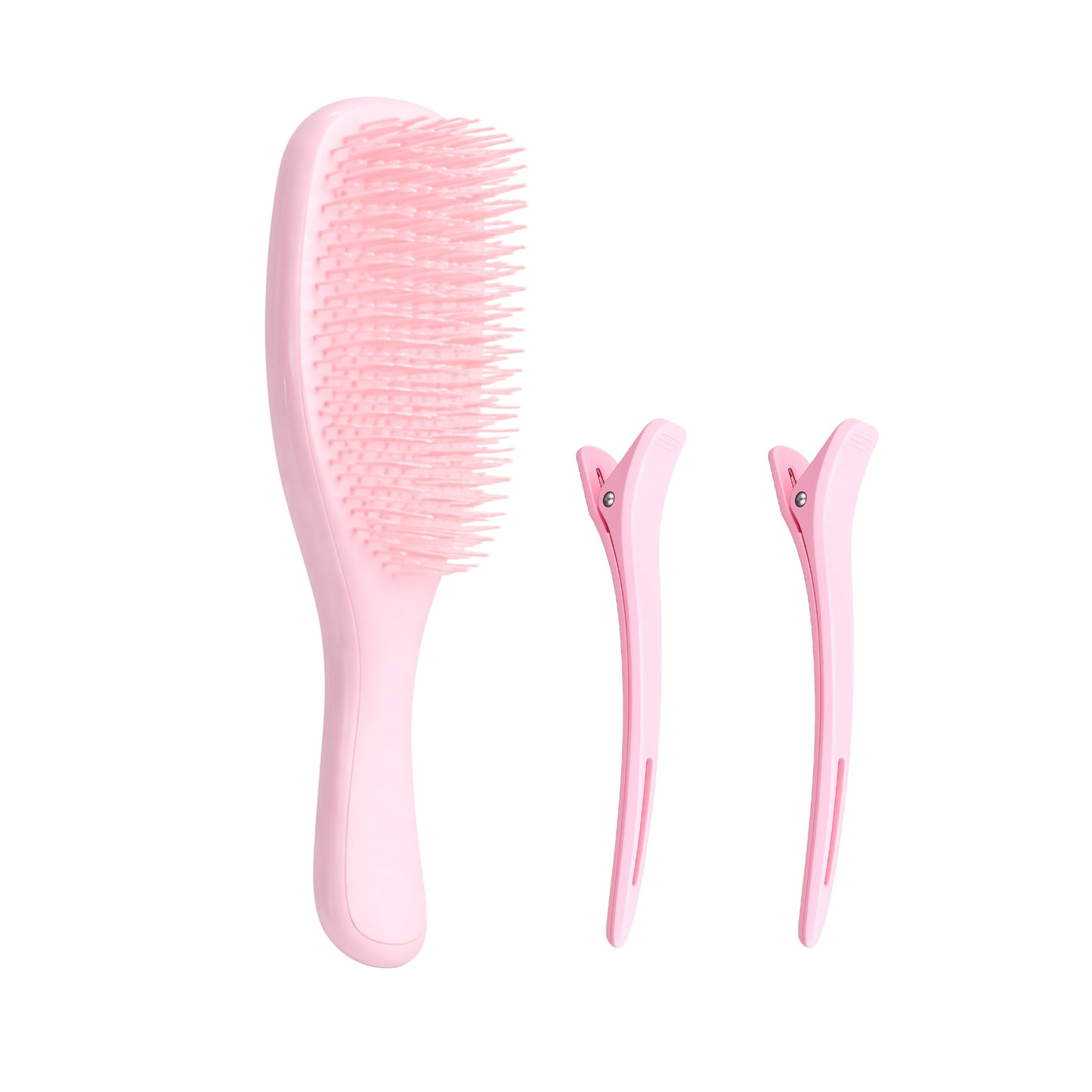 CEPILLO DESENREDANTE CON 2 PINZAS