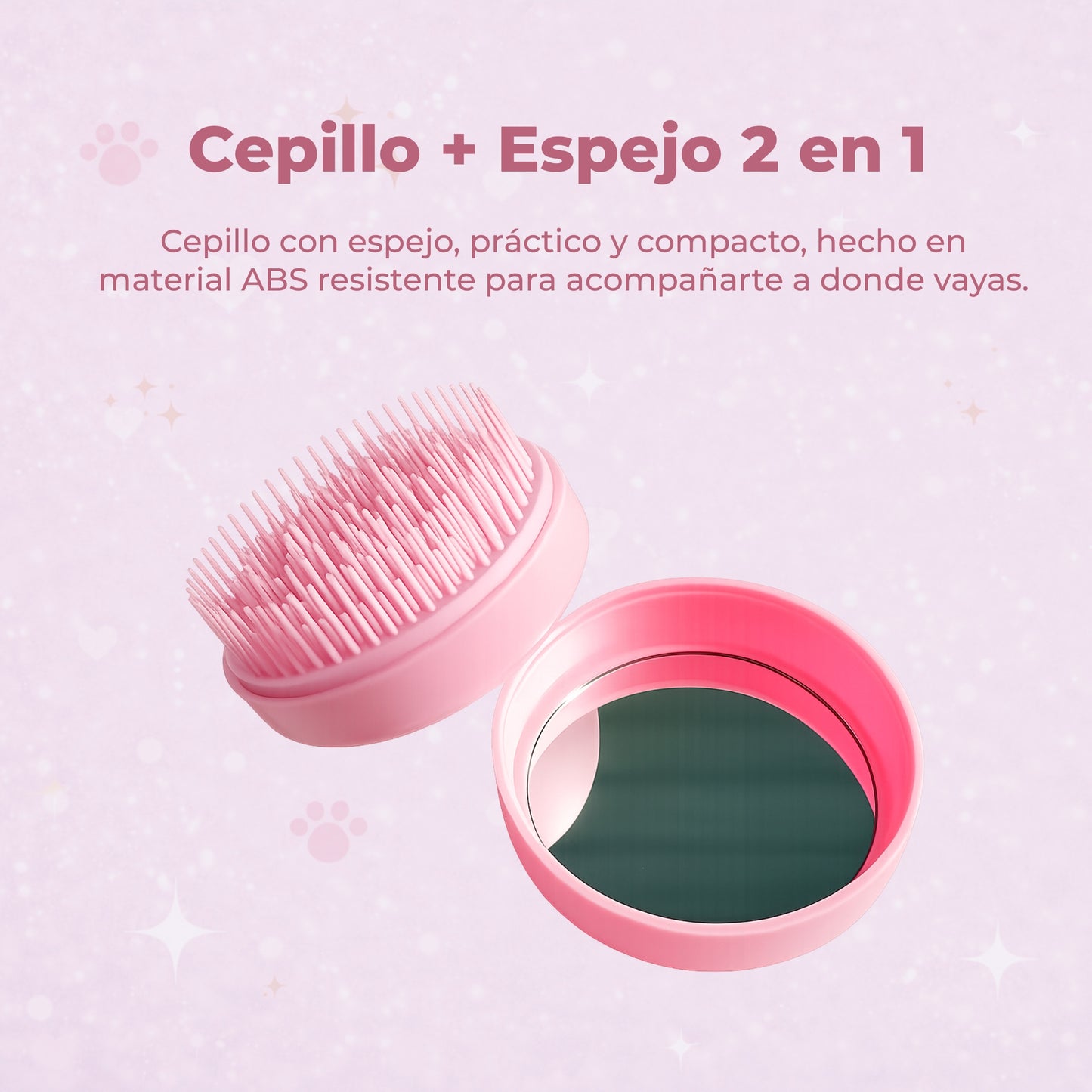 POCKET BRUSH | CEPILLO DE BOLSILLO CON ESPEJO