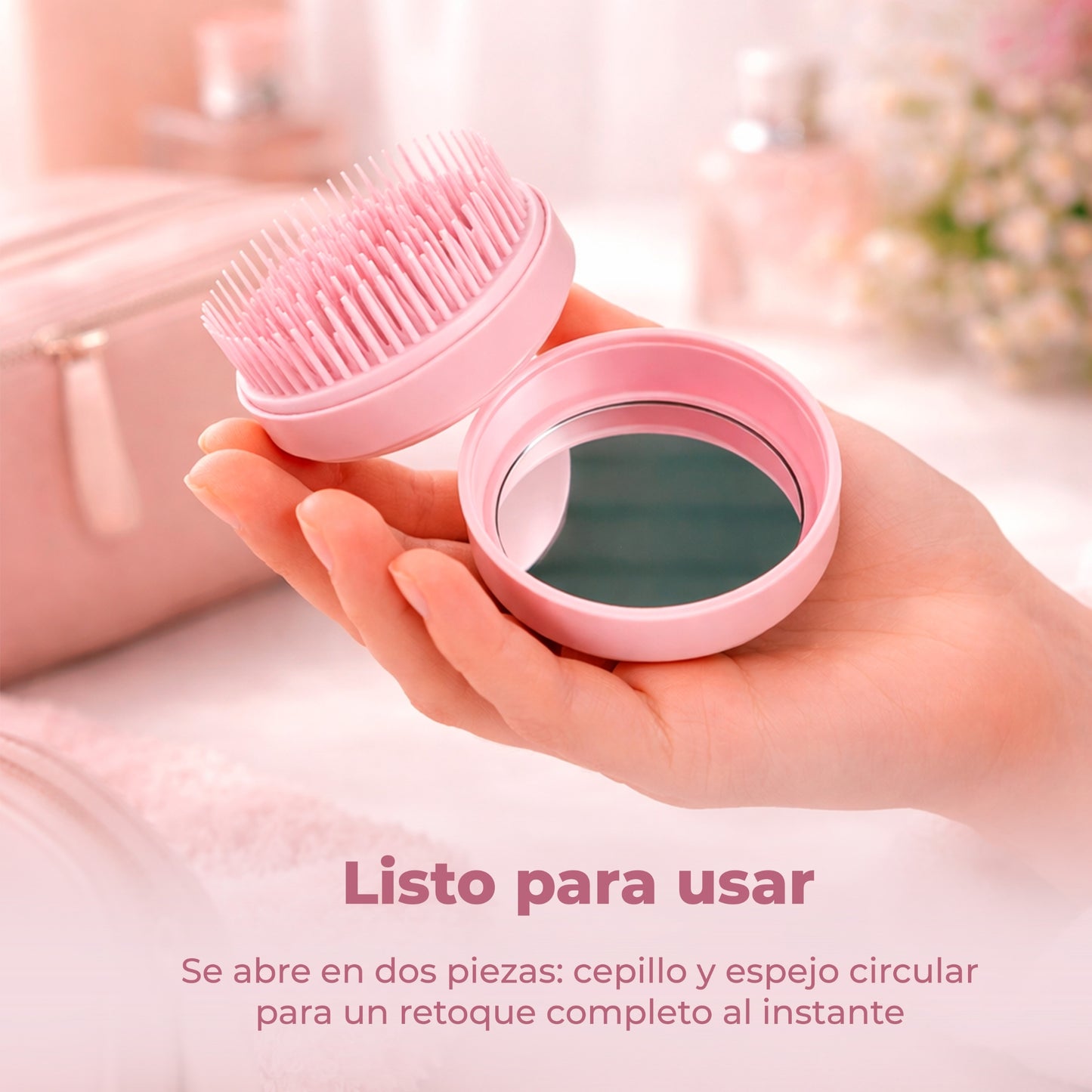 POCKET BRUSH | CEPILLO DE BOLSILLO CON ESPEJO