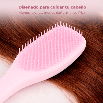 CEPILLO DESENREDANTE CON 2 PINZAS