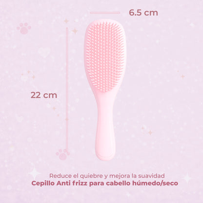 CEPILLO DESENREDANTE CON 2 PINZAS