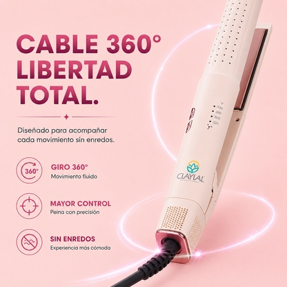 PLANCHA Y RIZADORA 2 EN 1 CLAYLAL